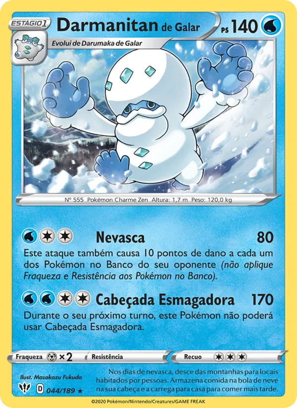 Darmanitan de Galar Escuridão Incandescente 44/189