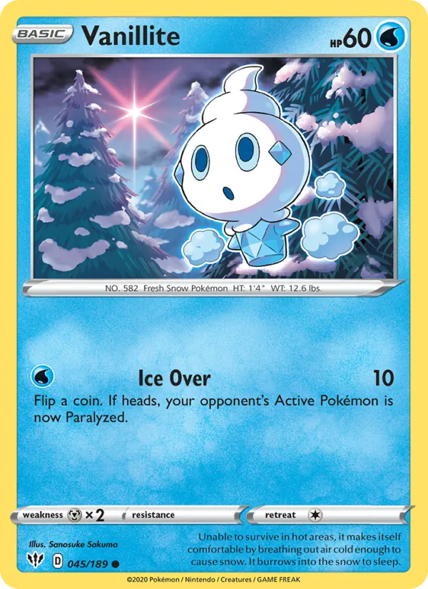 Vanillite Darkness Ablaze 45/189