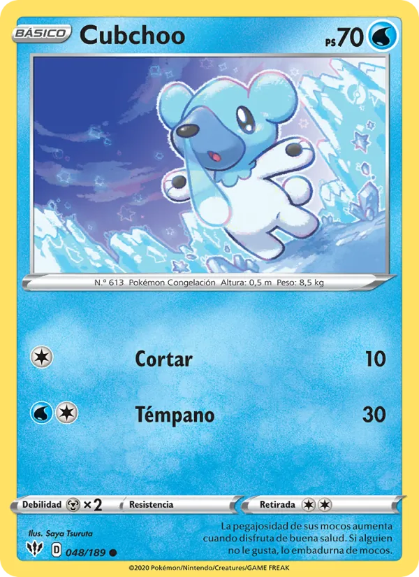 Cubchoo Oscuridad Incandescente 48/189