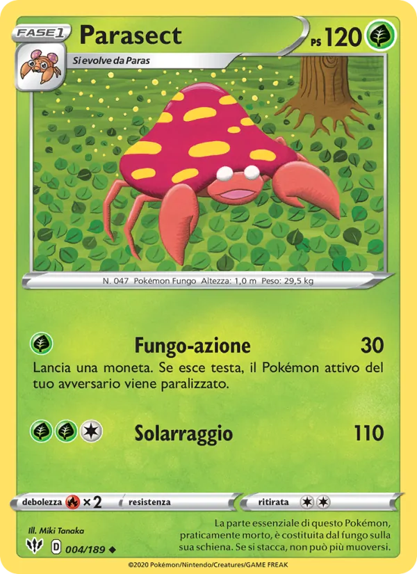 Parasect Fiamme Oscure 4/189