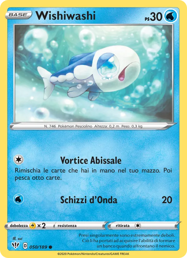 Wishiwashi Fiamme Oscure 50/189