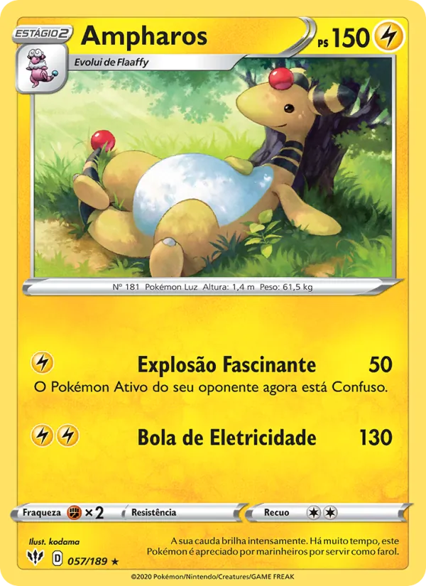 Ampharos Escuridão Incandescente 57/189