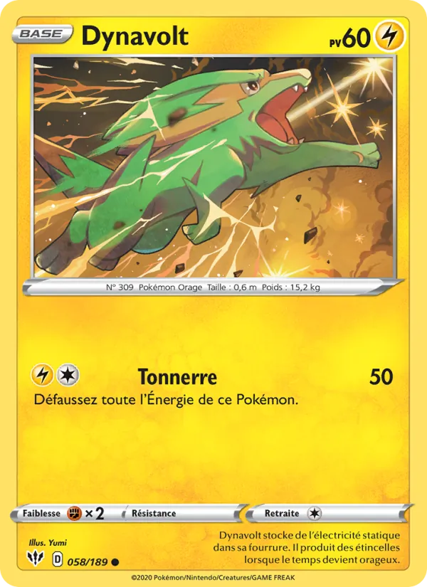 Dynavolt Ténèbres Embrasées 58/189