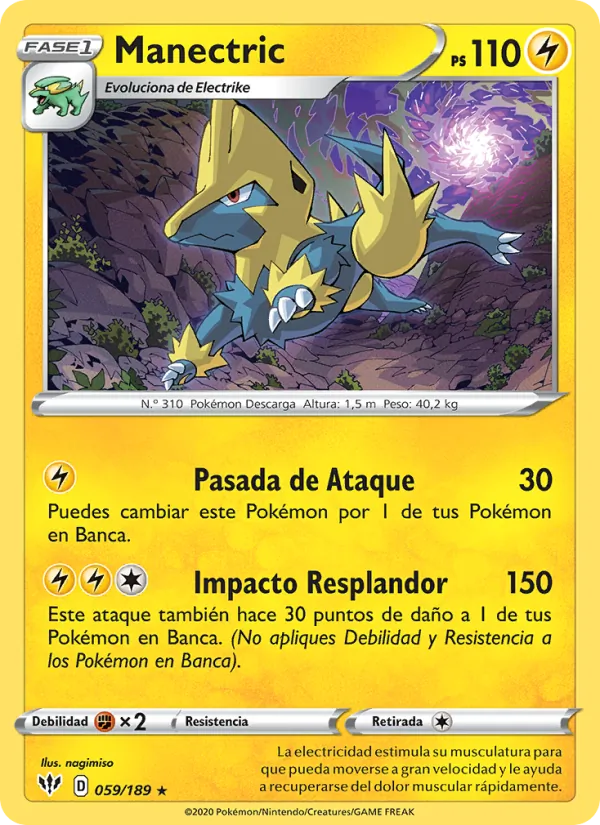 Manectric Oscuridad Incandescente 59/189