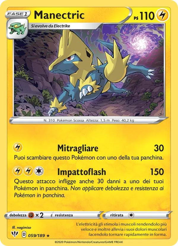 Manectric Fiamme Oscure 59/189