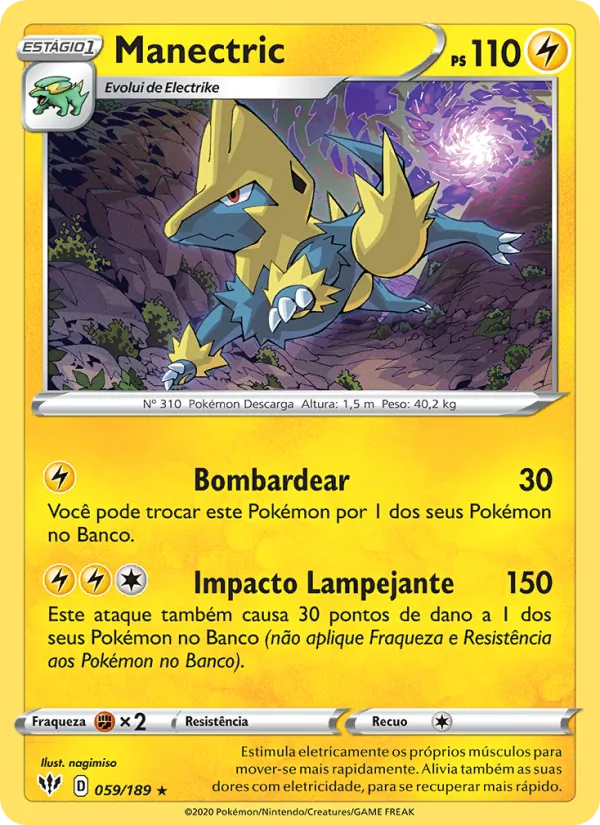 Manectric Escuridão Incandescente 59/189