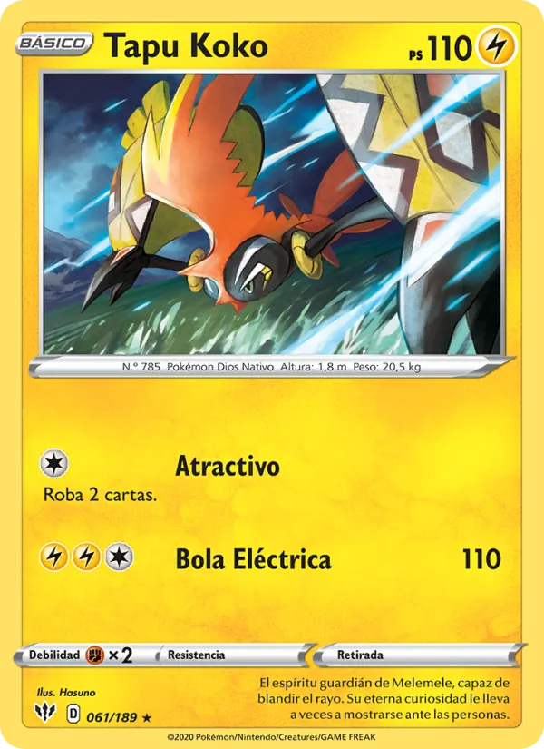 Tapu Koko Oscuridad Incandescente 61/189