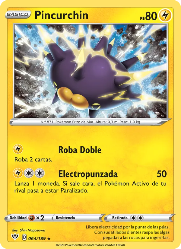 Pincurchin Oscuridad Incandescente 64/189