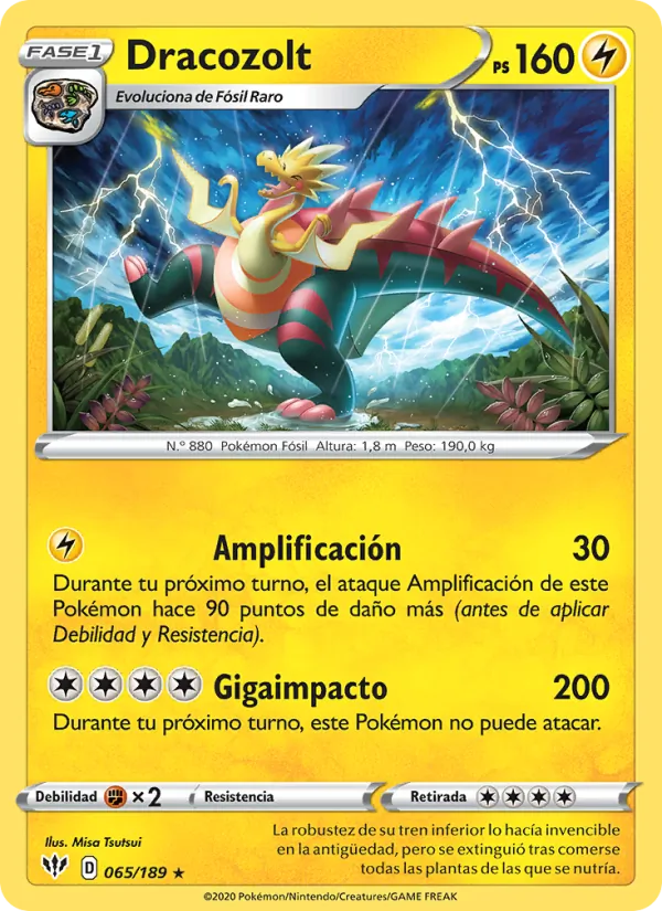 Dracozolt Oscuridad Incandescente 65/189