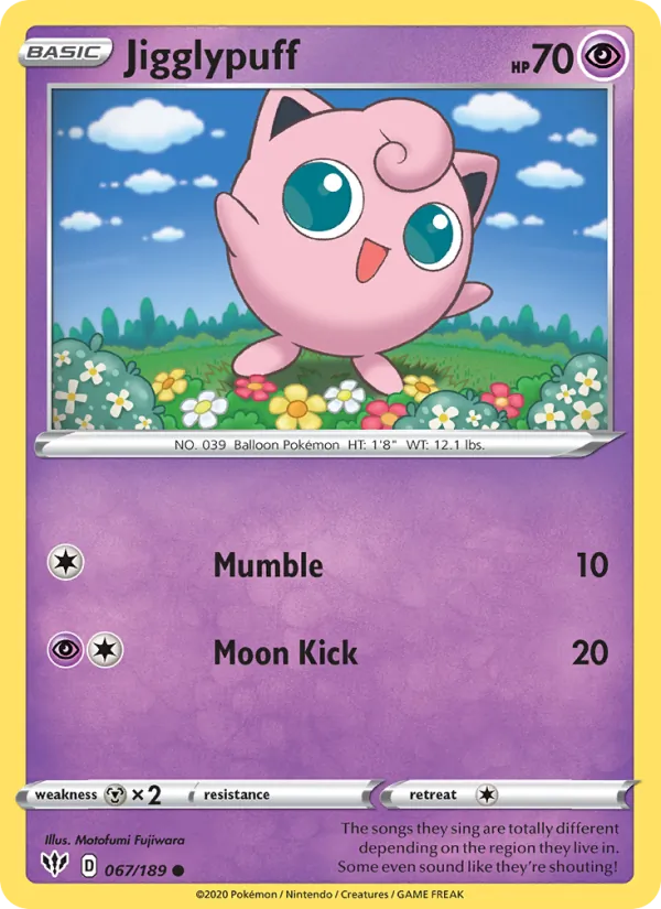 Jigglypuff Darkness Ablaze 67/189