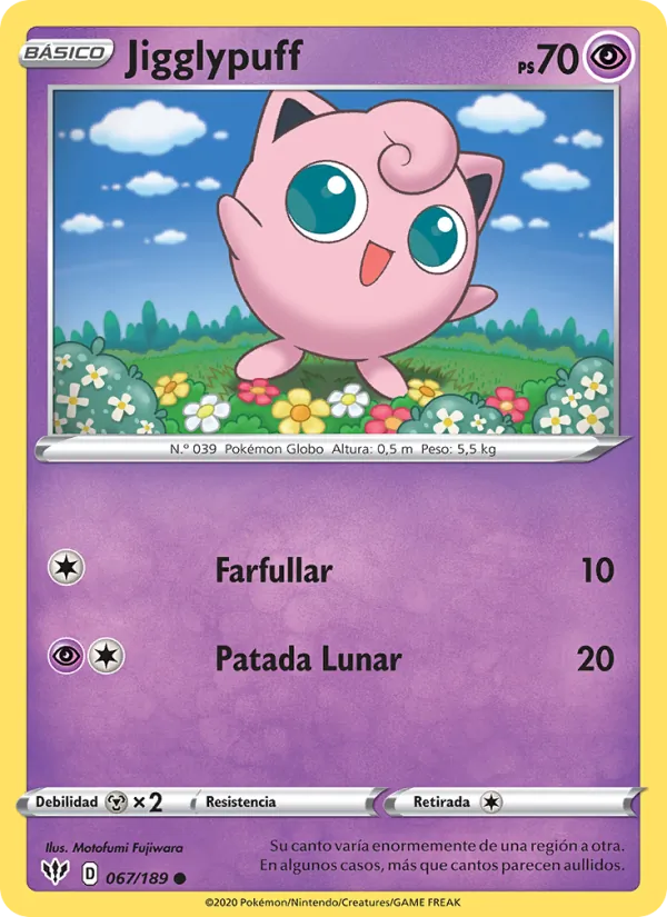 Jigglypuff Oscuridad Incandescente 67/189