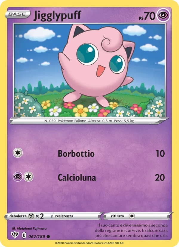 Jigglypuff Fiamme Oscure 67/189