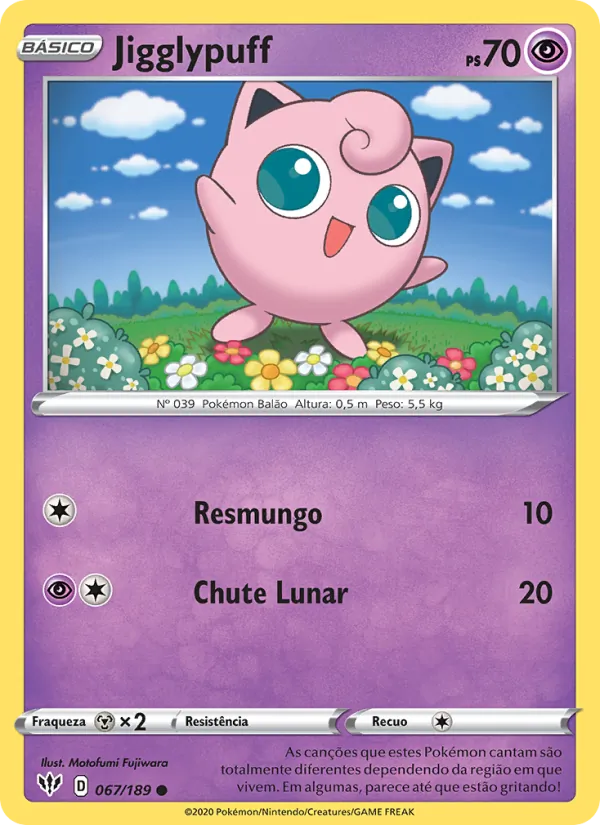 Jigglypuff Escuridão Incandescente 67/189