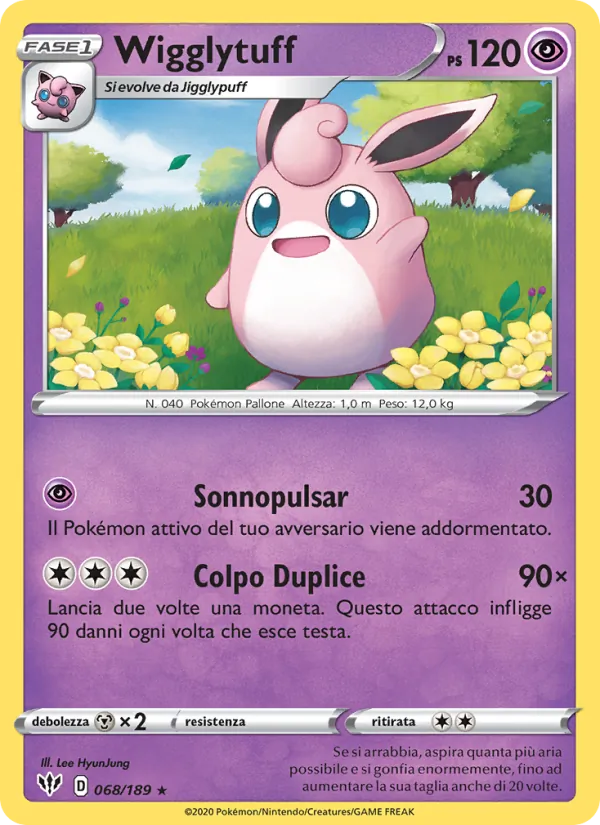 Wigglytuff Fiamme Oscure 68/189