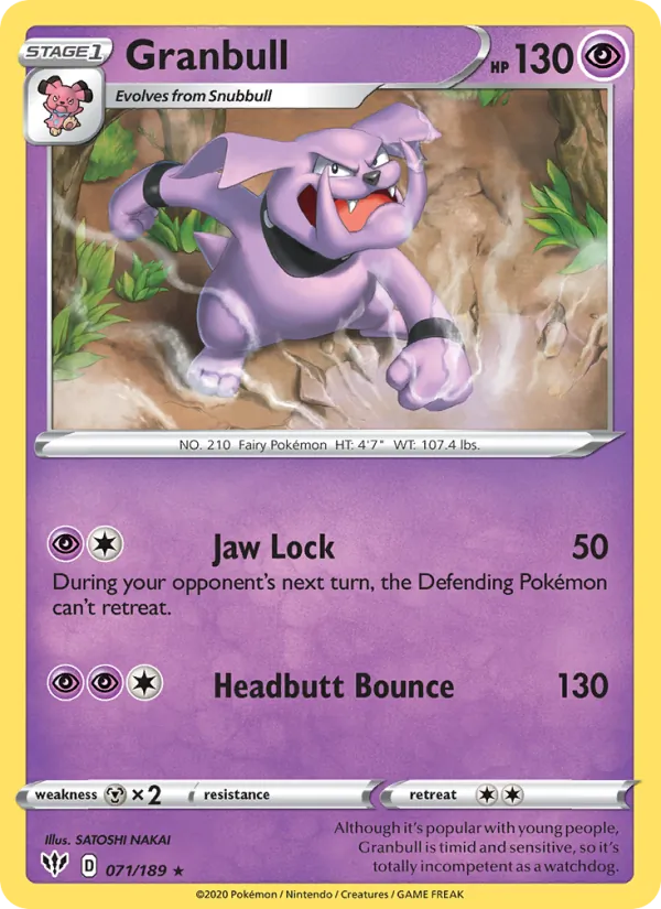 Granbull Darkness Ablaze 71/189