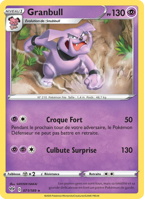 Granbull Ténèbres Embrasées 71/189