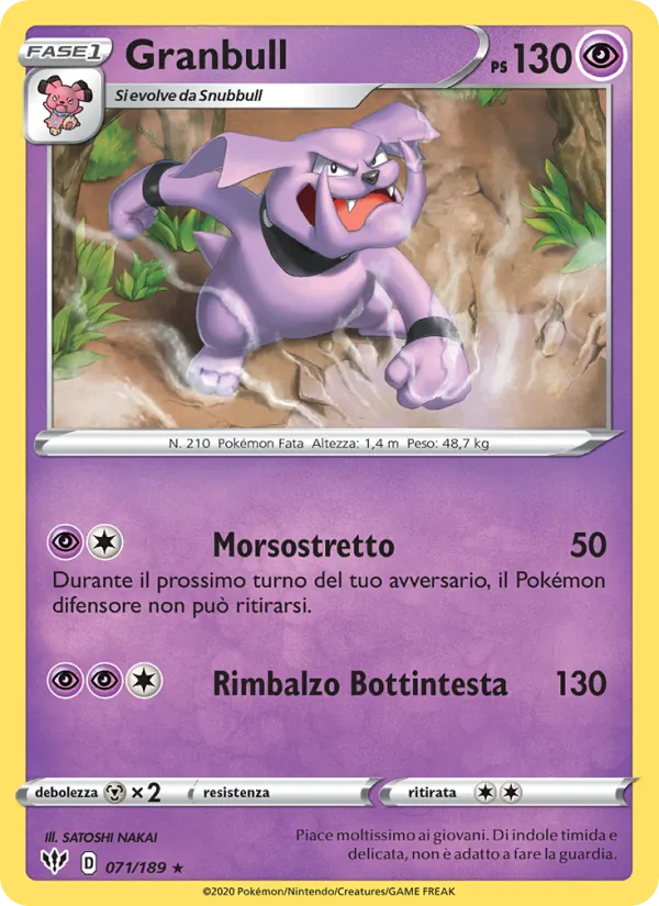 Granbull Fiamme Oscure 71/189