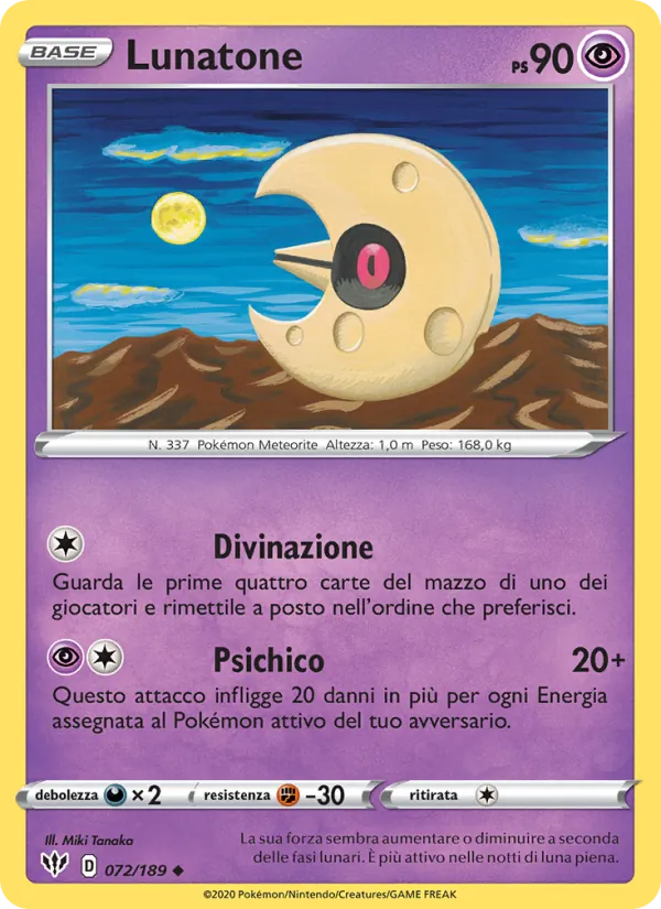 Lunatone Fiamme Oscure 72/189
