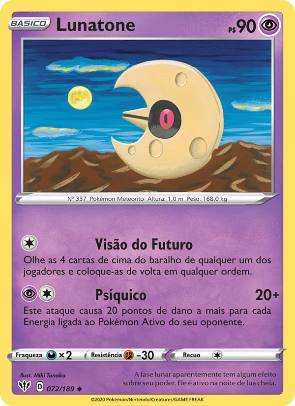 Lunatone Escuridão Incandescente 72/189