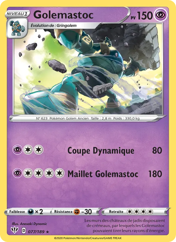 Golemastoc Ténèbres Embrasées 77/189