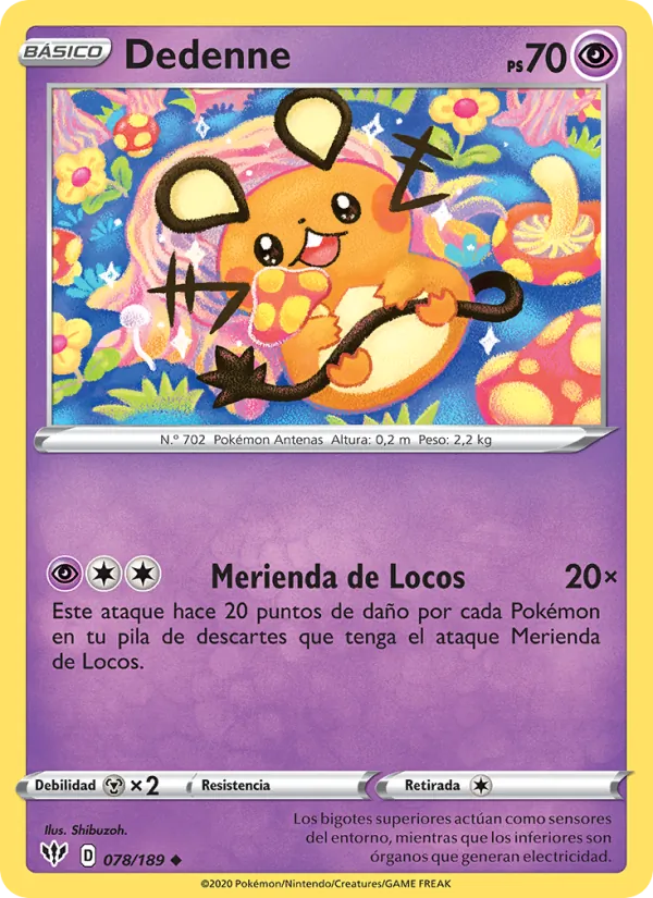 Dedenne Oscuridad Incandescente 78/189