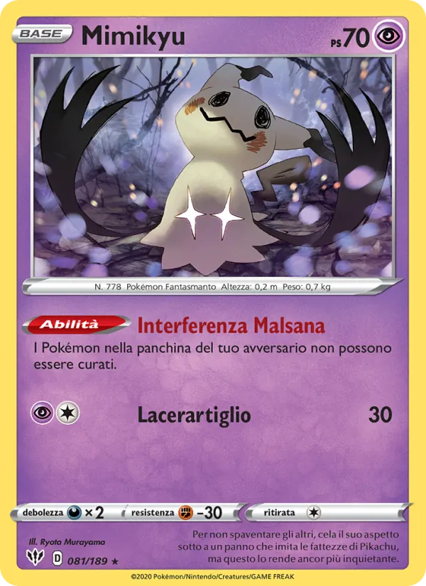 Mimikyu Fiamme Oscure 81/189