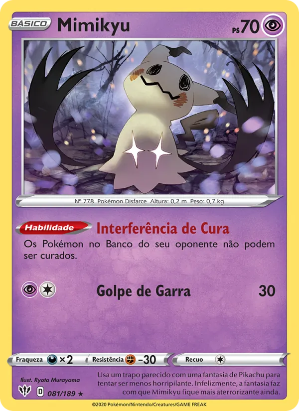 Mimikyu Escuridão Incandescente 81/189