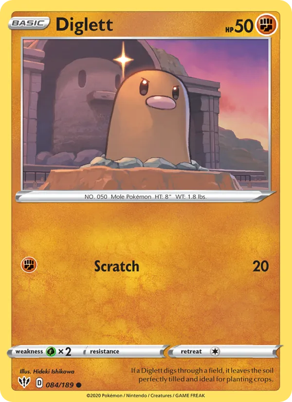 Diglett Darkness Ablaze 84/189