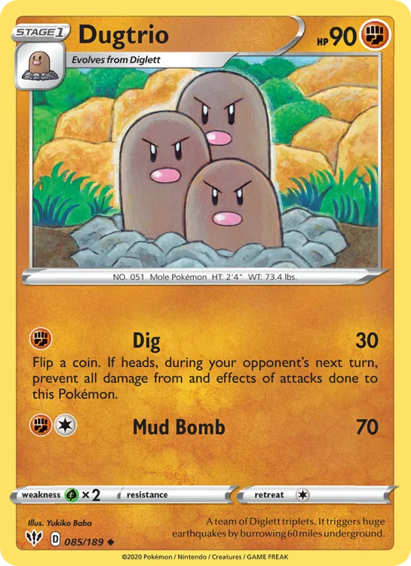 Dugtrio Darkness Ablaze 85/189