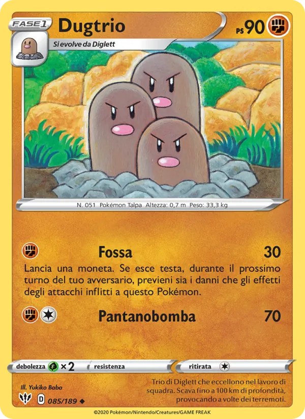 Dugtrio Fiamme Oscure 85/189