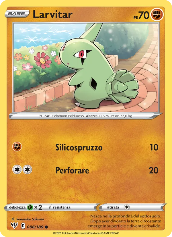 Larvitar Fiamme Oscure 86/189