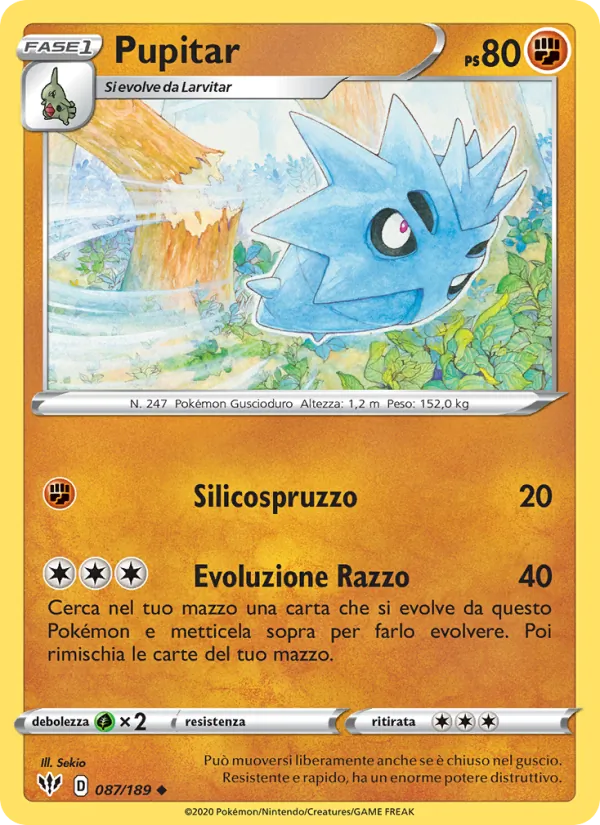 Pupitar Fiamme Oscure 87/189