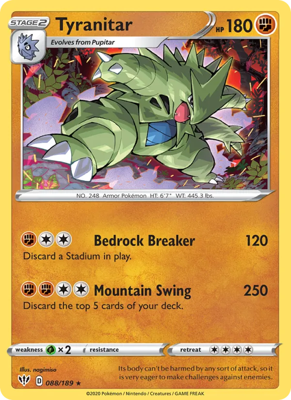 Tyranitar Darkness Ablaze 88/189