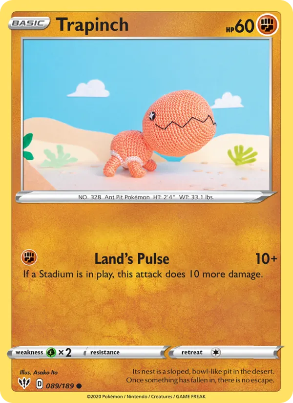 Trapinch Darkness Ablaze 89/189