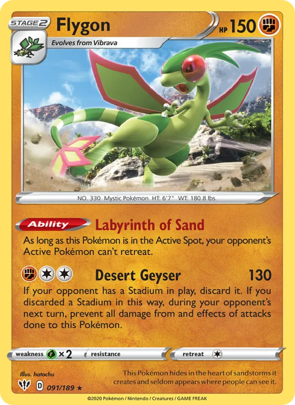 Flygon Darkness Ablaze 91/189