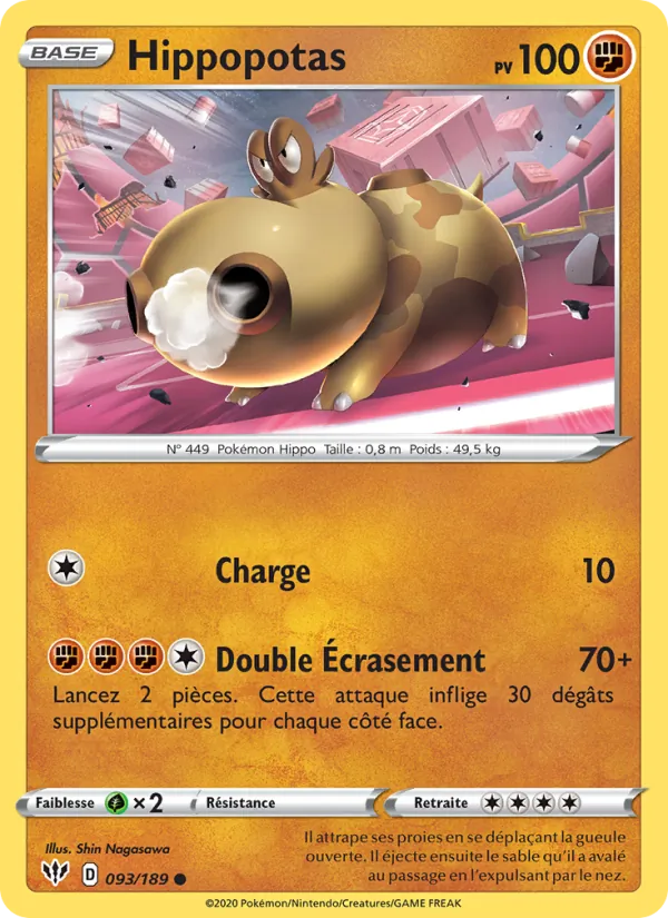 Hippopotas Ténèbres Embrasées 93/189