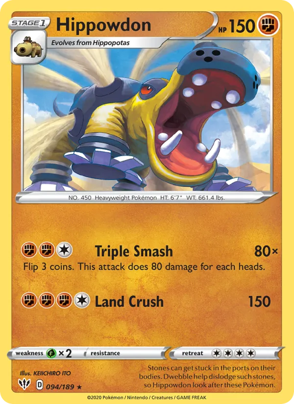 Hippowdon Darkness Ablaze 94/189
