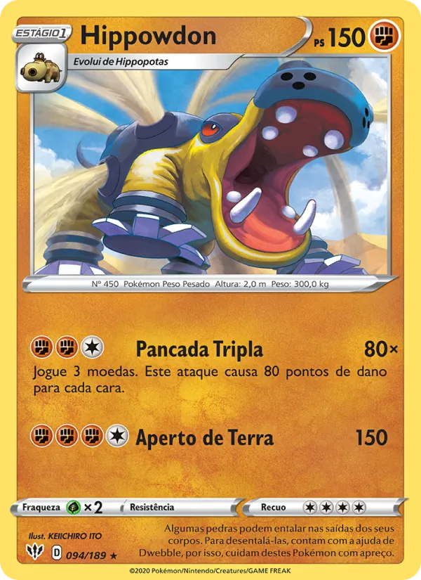 Hippowdon Escuridão Incandescente 94/189