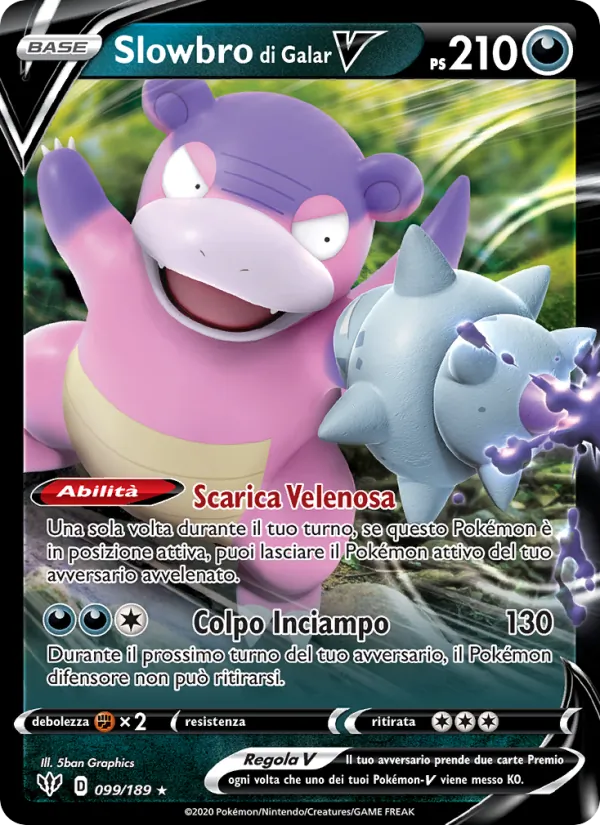 Slowbro di Galar V Fiamme Oscure 99/189