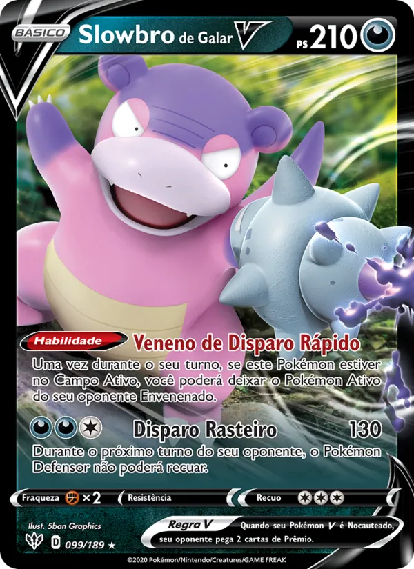 Slowbro de Galar V Escuridão Incandescente 99/189
