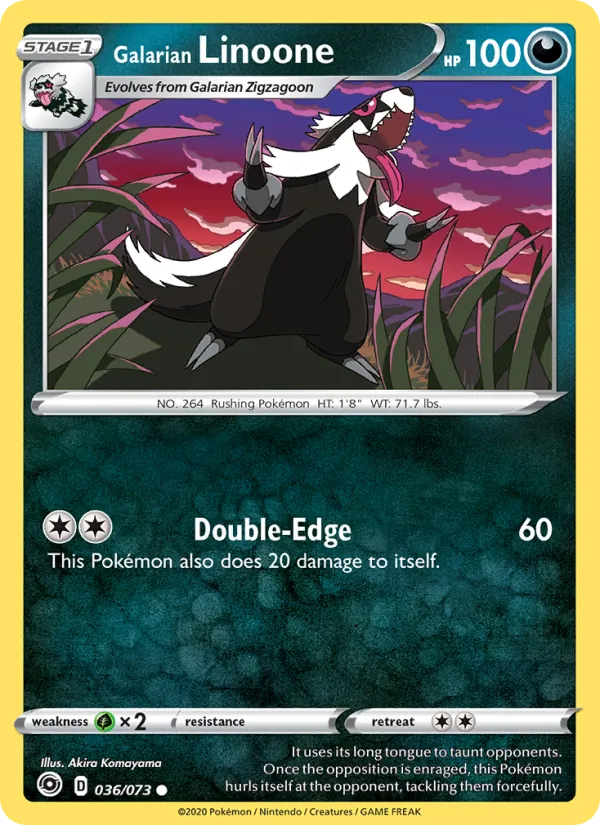 Galarian Linoone Champion's Path 36/73