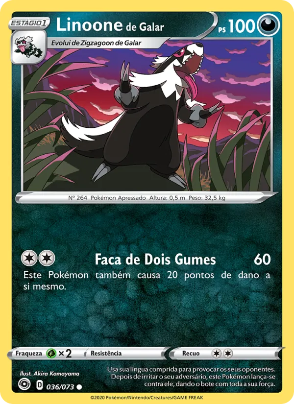 Linoone de Galar Caminho do Campeão 36/73