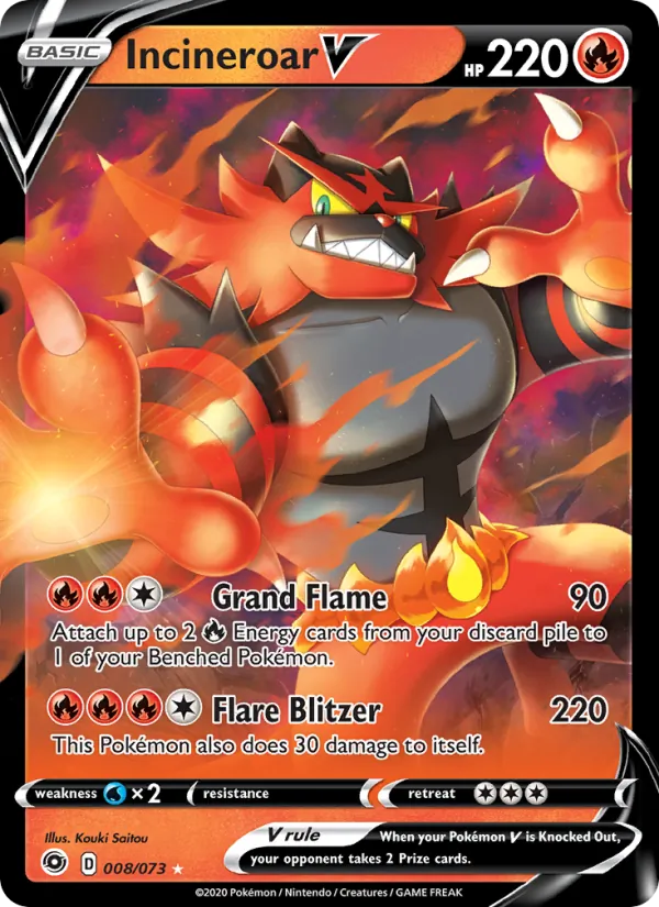 Incineroar V Champion's Path 8/73