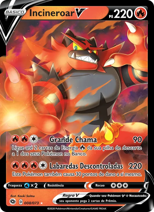 Incineroar V Caminho do Campeão 8/73