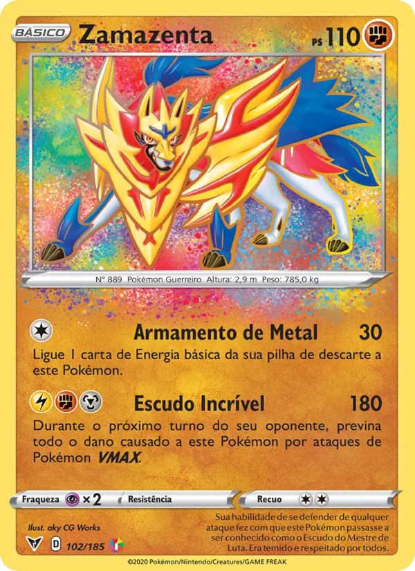 Zamazenta Voltagem Vívida 102/185
