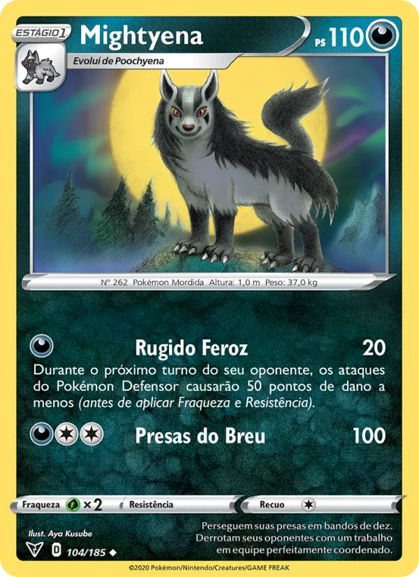 Mightyena Voltagem Vívida 104/185