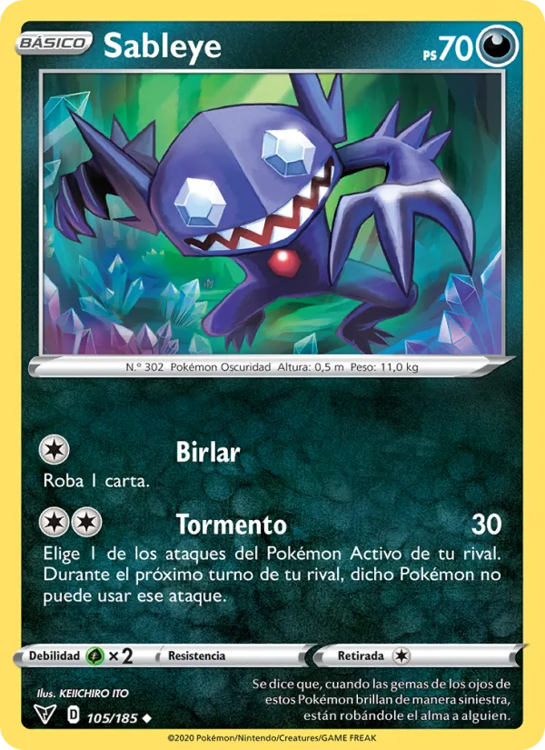 Sableye Voltaje Vívido 105/185
