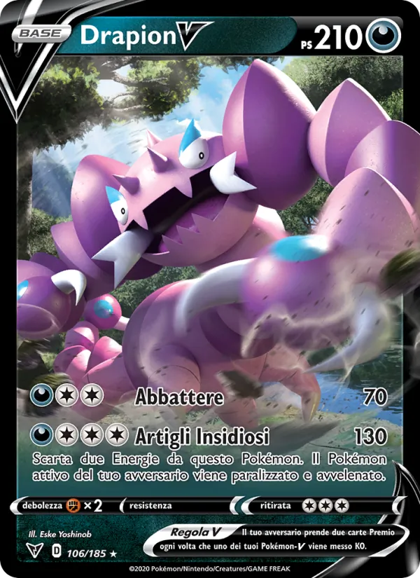 Drapion V Voltaggio Sfolgorante 106/185