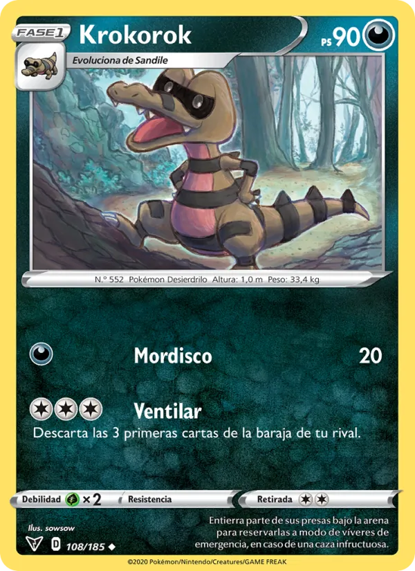 Krokorok Voltaje Vívido 108/185