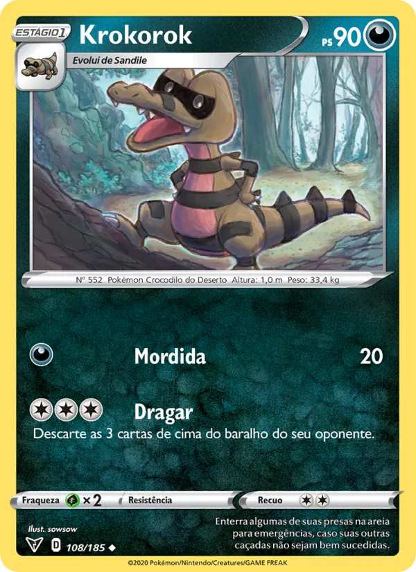 Krokorok Voltagem Vívida 108/185